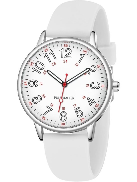 Accessories - Unisex White Waterproof Analog Luminouse Easy Read Dial Quartz Dress Wrist Watch